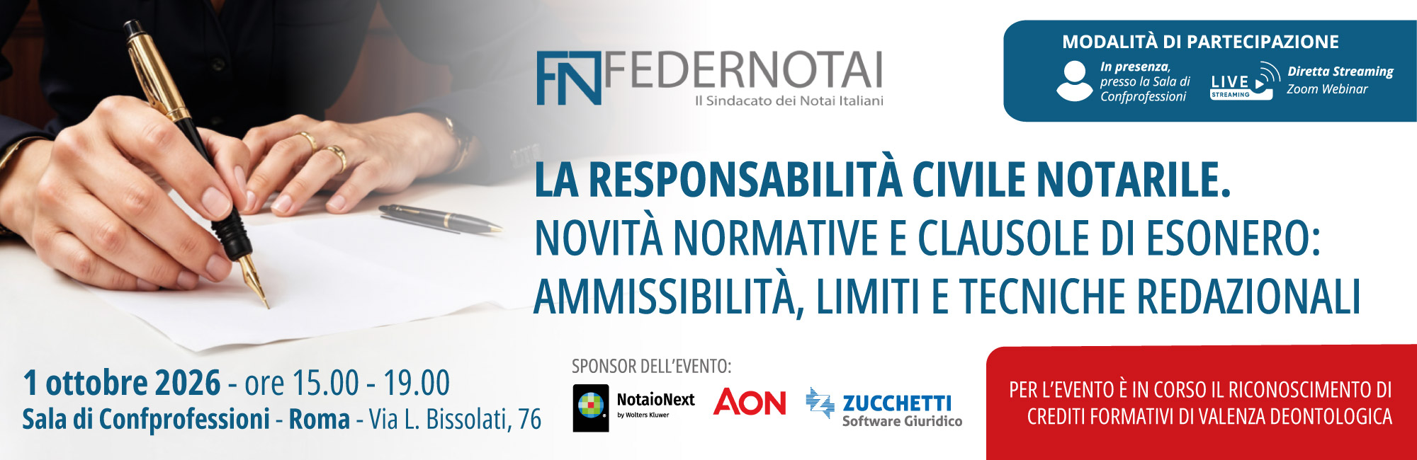 Banner Convegno Federnotai 1 ottobre 2026